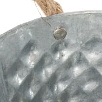 gjenstander Oval sinkskål med tauhåndtak, 27 cm x 17,5 cm, H12 cm