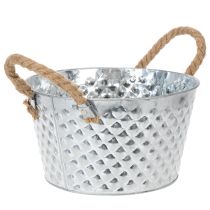 gjenstander Rund sinkskål med tauhåndtak Ø25cm H14cm