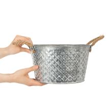 gjenstander Rund sinkskål med tauhåndtak Ø28cm H16cm