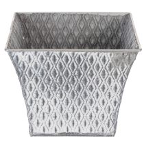 gjenstander Sinkpotte med diamantmønster, H15 cm