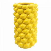 gjenstander Sitronvase vase sitrongul sommerpynt Ø15cm H30cm