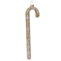 gjenstander Glasspynt i sukkerrør, nostalgisk juletrepynt, 22 cm