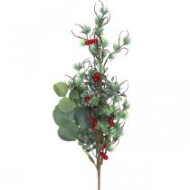 Julegren kunstig grønne røde bær dekorasjon 70cm