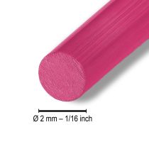 gjenstander Aluminiumstråd Ø2mm Rosa 60m 500g Smykketråd Hobbytråd Dekorasjon