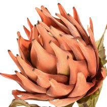 gjenstander Artisjokk kunstig blomst høst oransje tørr look Ø15cm 73cm