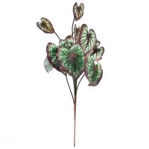 gjenstander Begonia Kunstige Planter Blad Begonia Grønn Lilla 62cm