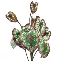 gjenstander Begonia Kunstige Planter Blad Begonia Grønn Lilla 62cm