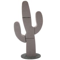 gjenstander Blomsterkaktusfigur i skum, svart, 38 cm x 74 cm