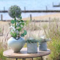 gjenstander Kunstig Allium-blomstrende gren, naturtro utseende, 90 cm