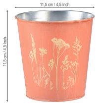 gjenstander Blomsterpotte aprikos metall Ø11,5 cm H11,5 cm