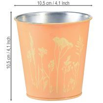 gjenstander Metallblomsterpotte, ferskendesign, plantekasse, Ø10,5 cm H10,5 cm