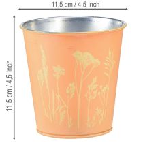 gjenstander Metallblomsterpotte, ferskengul, Ø11,5 cm H11,5 cm