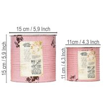 gjenstander Blomsterpottesett for balkong og hage, dekorasjon av blomsterkasse, vintage-stil, 15 cm, 3 deler