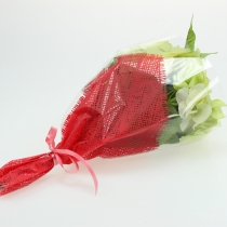 gjenstander Blomsterpose juterød L36cm B25cm - 12cm 50 stk