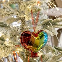 gjenstander Festlig glassdekorasjon hjerte kyss form jul