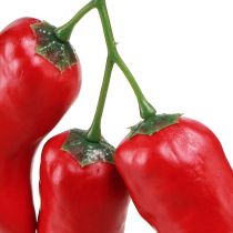 gjenstander Matdukke med rød chilipepper, 9 cm på grenen