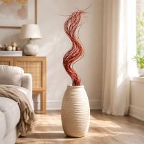 gjenstander Tørket dekorativ gren av krøllete piletre for kreativ blomsterdekorasjon og hjemmetilbehør 80 cm 70 g