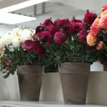 gjenstander Kunstige georginer med lilla blomster Ø10cm L80cm 2 stk