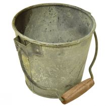gjenstander Dekorativ bøtte metall rust vintage Ø15/17,5/22cm sett med 3