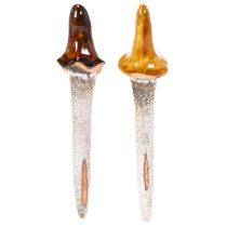 gjenstander Dekorativ hagegnomfigur til blomsterpotter, 16 cm, 2 stk.