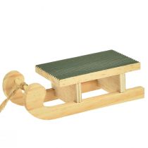 gjenstander Dekorativ kjelkeved for oppheng mintgrønn hvit 9,5cm 6stk