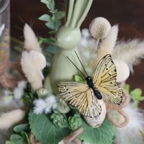 gjenstander Dekorative sommerfugler på ståltråd for fargerik borddekorasjon, 7 cm, 12 stk.