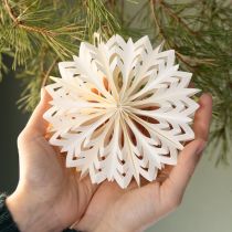 gjenstander Elegante papirsnøflak til vinter- og julepynt