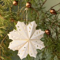 gjenstander Elegante papirsnøflak til vinter- og julepynt