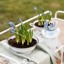 gjenstander Dekorativ skål Metall i Hvit Svart Vintage Ø20,5cm 3stk