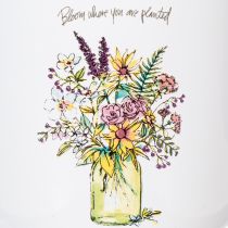 gjenstander Dekorativt krus/blomsterpotte, emaljert, Ø11,5 cm H10 cm