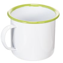 gjenstander Dekorativt krus/blomsterpotte, emaljert, Ø11,5 cm H10 cm