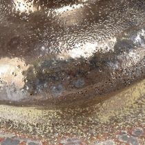gjenstander Dekorativ vase keramisk metallic-look dekorativ vase 19×18×16cm