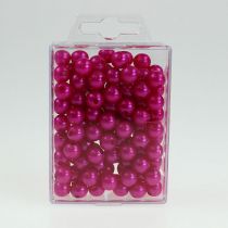 gjenstander Dekorperler Ø10mm rosa 115 stk