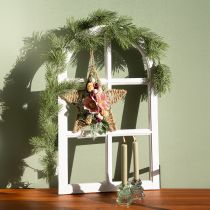 gjenstander Dekorativt vindu shabby chic dekorativt trevindu hvitt 40×70cm