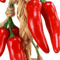 gjenstander Dekorativ oppheng sommer chilipepper rød kunstig L50cm