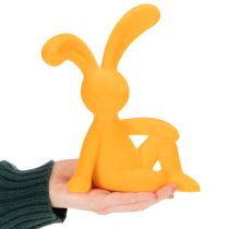 gjenstander Dekorativ påskehare laget av plast, ideell som dekorasjon og gaveidé, 20 cm, 2 stk.