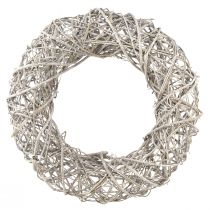 gjenstander Dekorativ krans tredekor rotting naturhvit Ø40cm H9,5cm