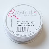 gjenstander Festlig dekorativt bånd for å pynte gaver og håndverksprosjekter, 1,5 cm bredt, 20 m langt