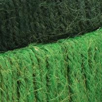 gjenstander Dekorring jute dekorasjonsløkke grønn mørkegrønn 4cm Ø30cm 2stk
