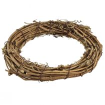 gjenstander Dekorativ ring mini vinrankekrans naturlig Ø15cm 6 stk DIY-dekorasjon