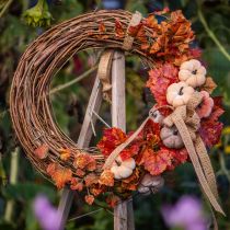 gjenstander Dekorativ ring mini vinrankekrans naturlig Ø15cm 6 stk DIY-dekorasjon