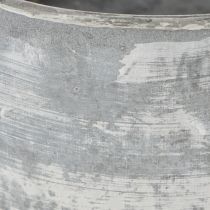 gjenstander Dekorativ metallskål, oval, grå, L22,5/19,5/16 cm, sett med 3