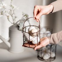 gjenstander Trådkurvsett, ideelt for bruk i dekorasjon eller i hagen, 25 cm, 1 sett