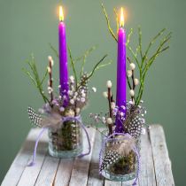 gjenstander Ekte perlehønsfjær dekorative fjær naturlige 4-12cm 100 stk.