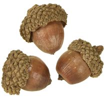 gjenstander Eikenøtter til dekorasjon, høstdekorasjon, naturlige høstfrukter Ø1,5 – 2,5 cm L1,5 – 3 cm 300 g