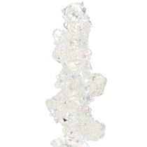 gjenstander Istapp-julepynt med glitter, vinterdekorasjon, 17,5 cm, 4 stk.
