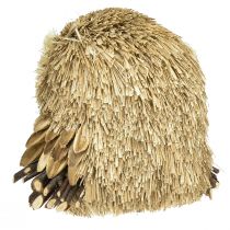 gjenstander Ugle dekorative figurer høst med kongler 12,5×10×10cm 2stk