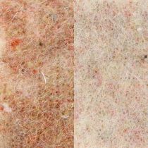 gjenstander Filtbånd ullbånd dekorativt stoff brunrød beige ullfilt 7,5 cm 5 m