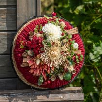 gjenstander Filtsnor fleece Mirabell 25m mørk rød