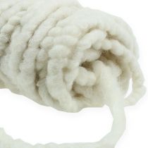 Filtsnor fleece Mirabell 25m hvit